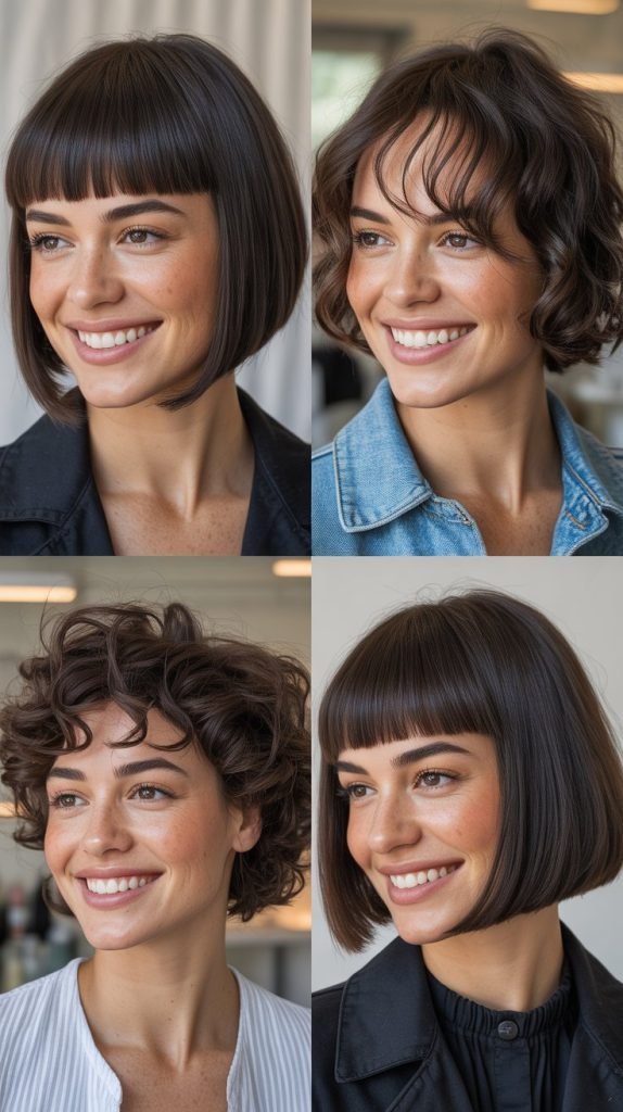  Inverted Bob With Micro Bangs