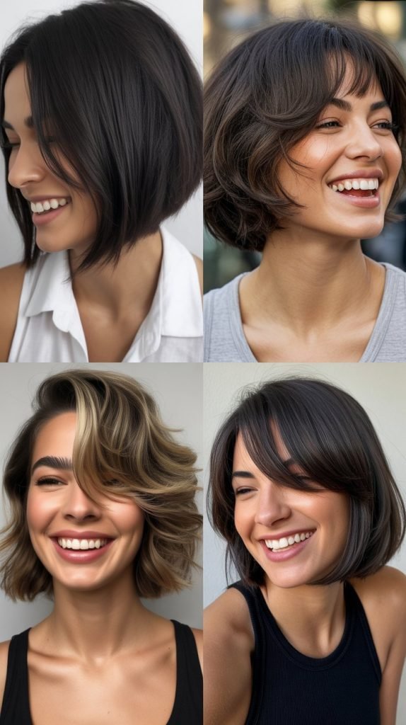  Asymmetrical Lob With Side Fringe