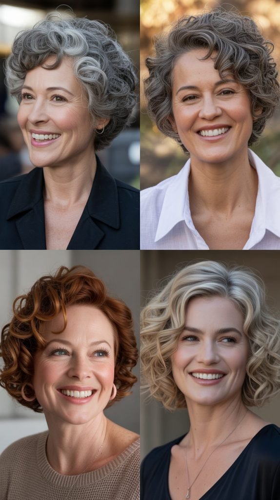 Cropped Curls with Volume