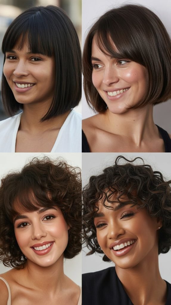  Classic Bob With Peek-A-Boo Bangs