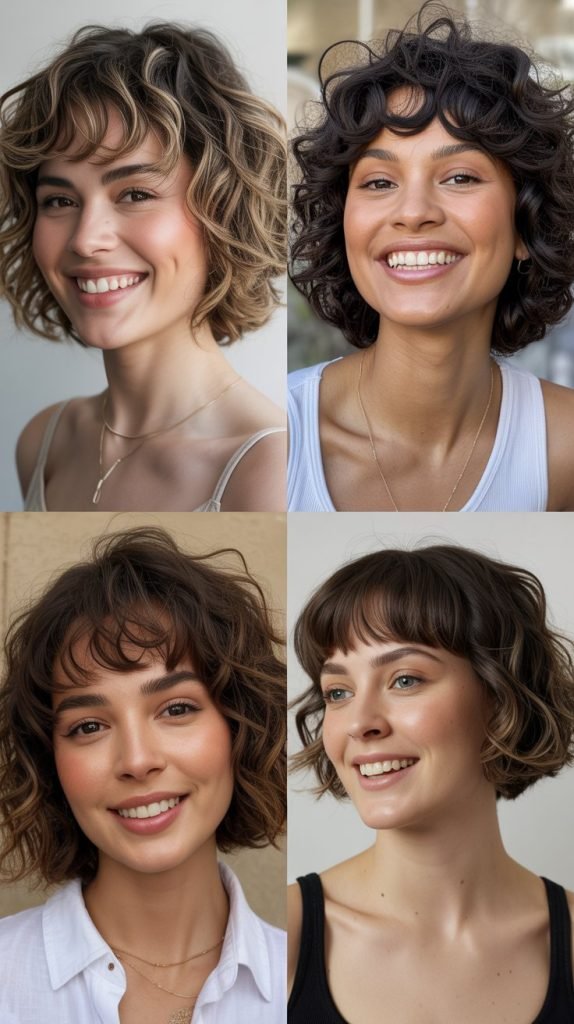  Wavy Bob With See-Through Bangs