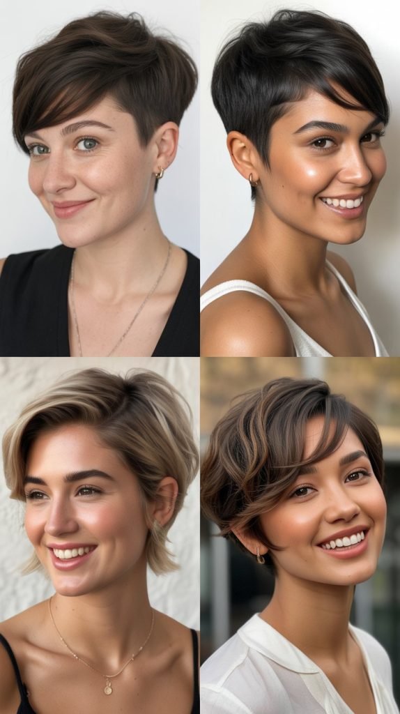 Messy Crop with Irregular Face-Framing Chunks