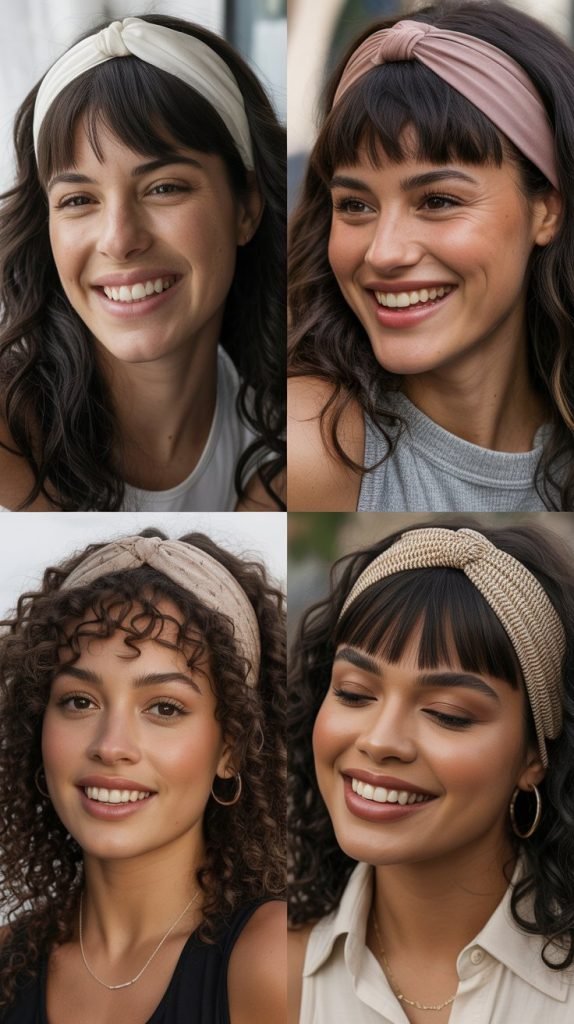  Curtain Bangs With Headband