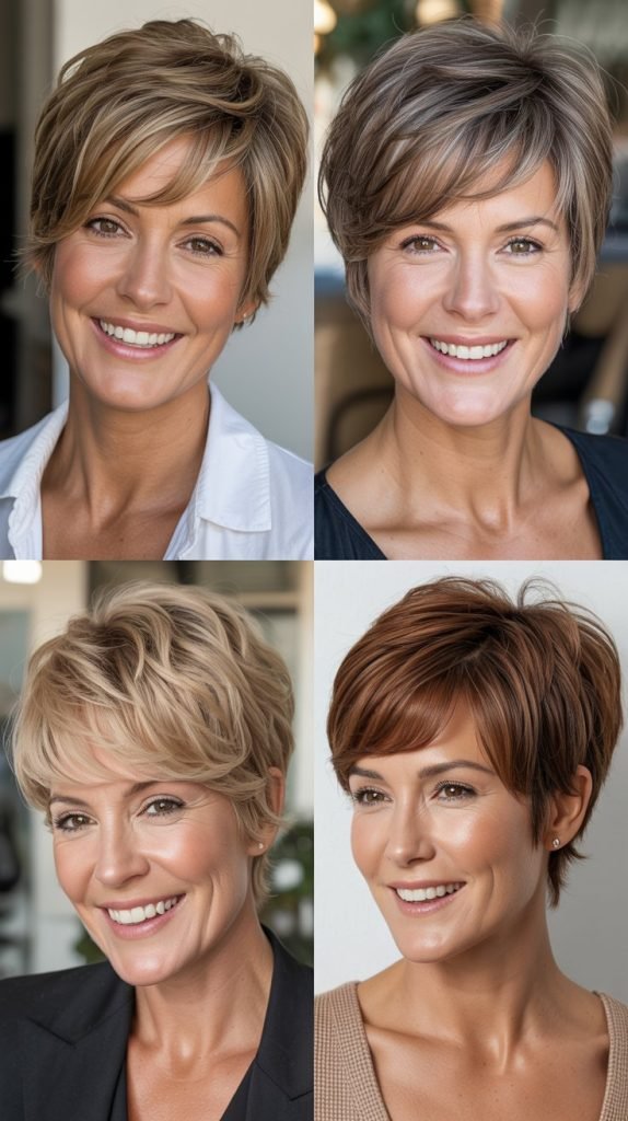 Layered Pixie with Elongated Front