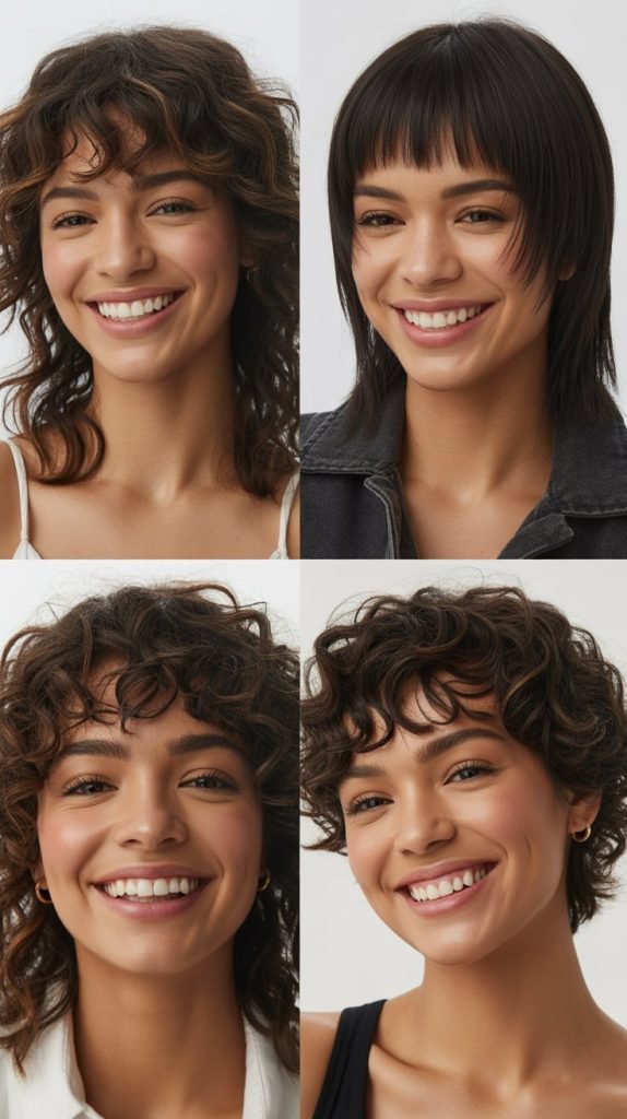  Wolf Cut with Micro Bangs