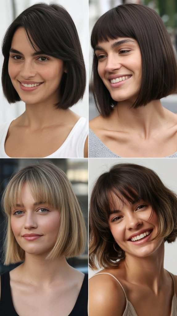  Straight Bob With Rounded Bangs
