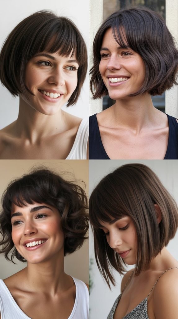  Asymmetrical Bob With Angled Bangs