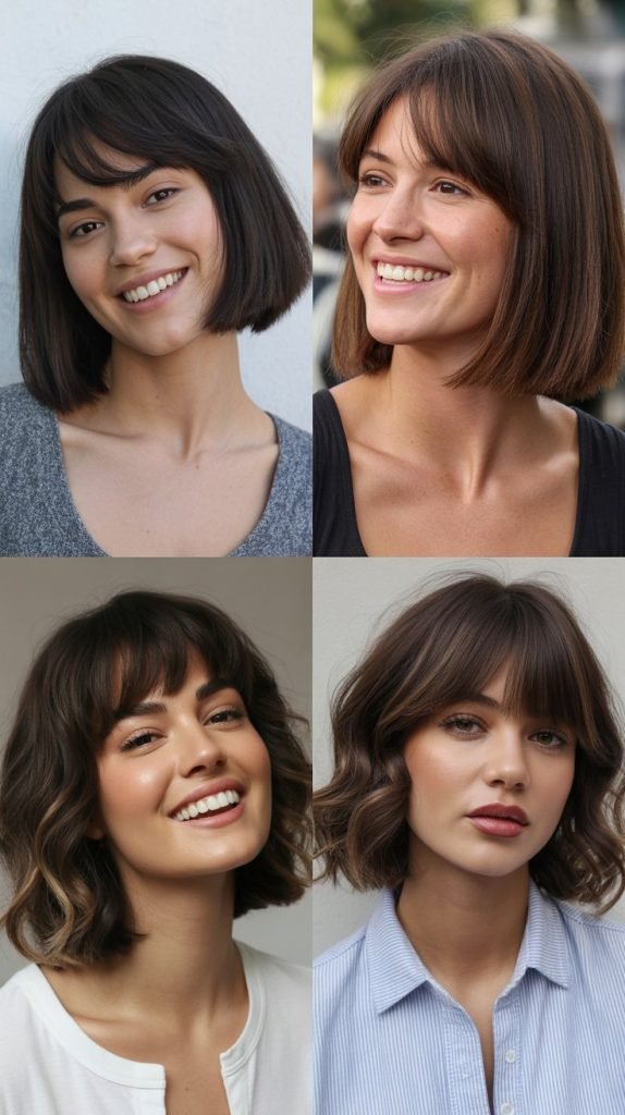  Long Bob With Bardot Bangs