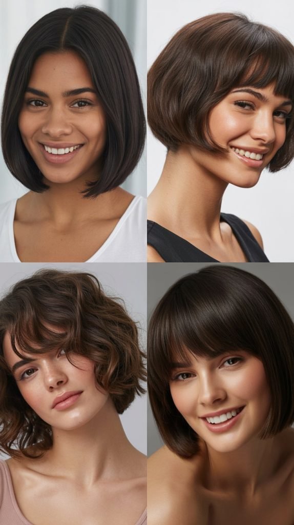 Sleek Bob With Arched Bangs