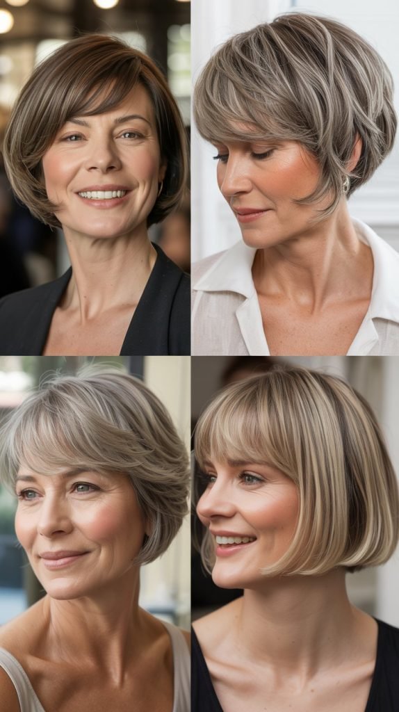 Collarbone Bob with Breathy Bangs