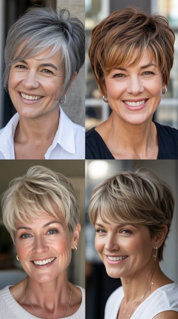 Shaggy Pixie with Textured Bangs