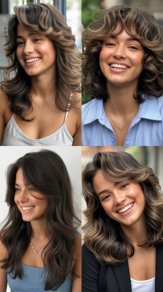  Stacked Layers at Crown with Flowing Lengths