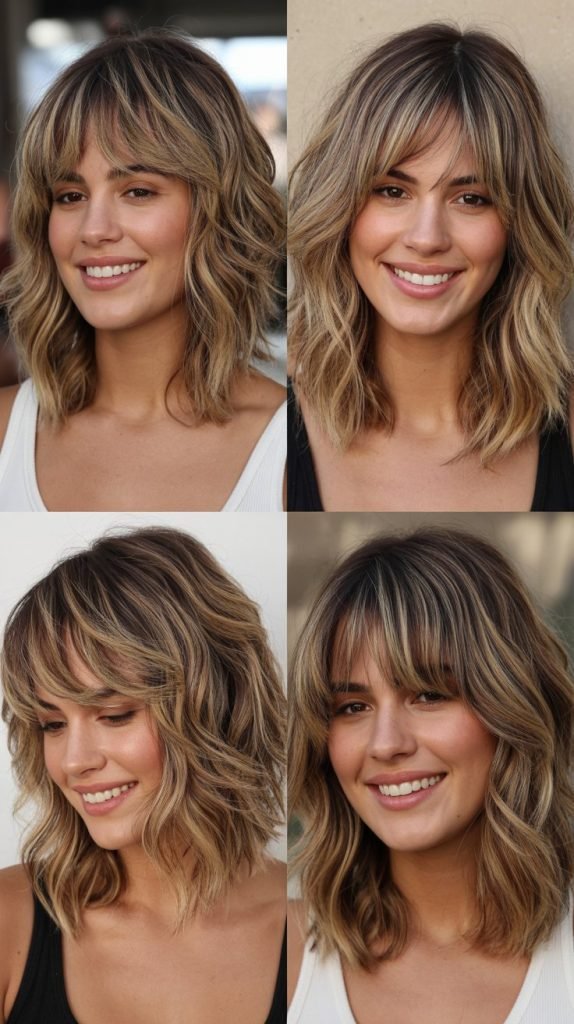  Beachy Long Bob with Fringe