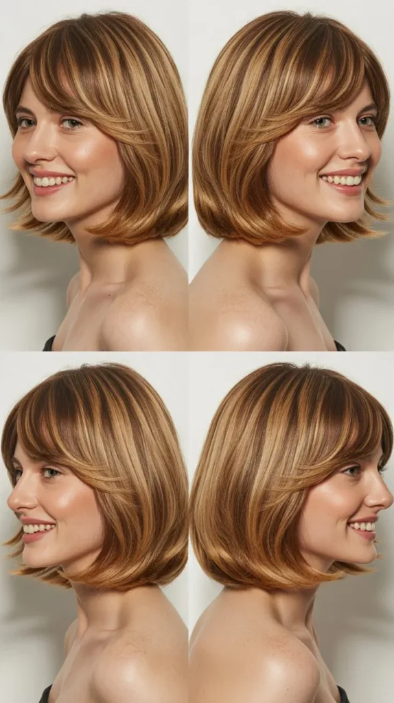 Blunt Bob With Arched Baby Bangs