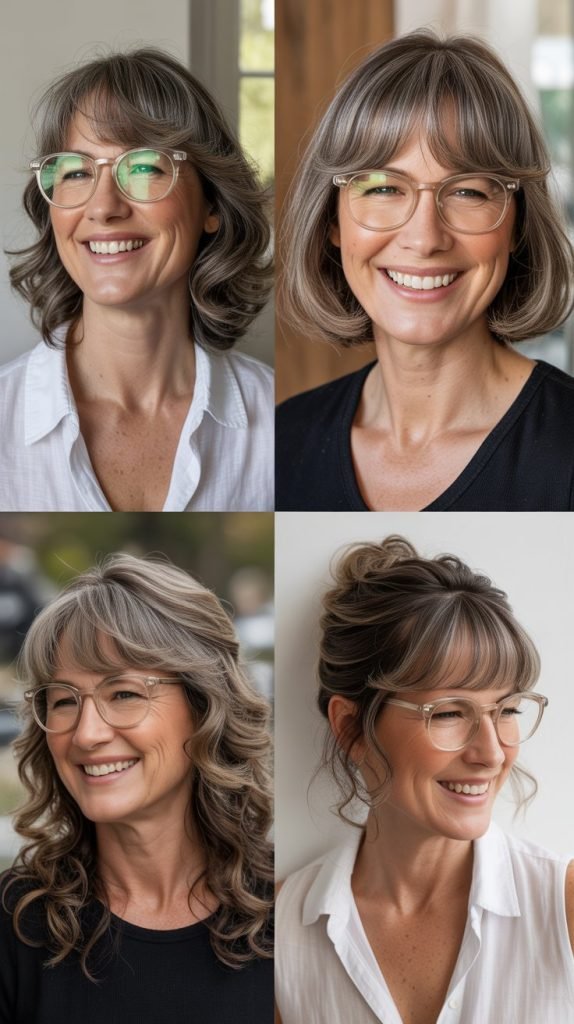 Curtain Bangs and Glasses