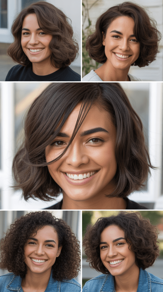 Diagonal Forward Layers With Asymmetric Curtain Bangs