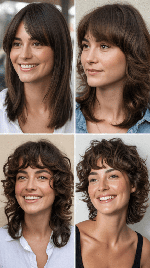 Graduated Layers With Piecey Textured Bangs