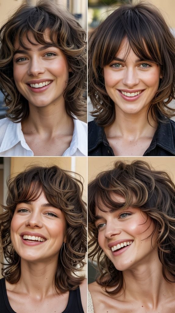 Textured Shag with Wispy Bangs