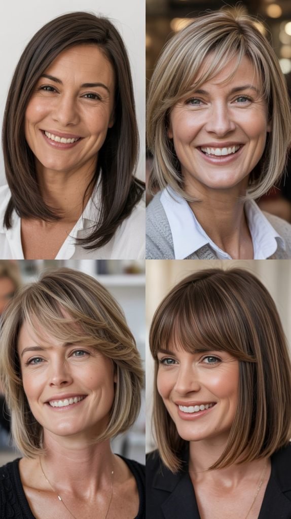 Straight Cut with Wispy Bangs