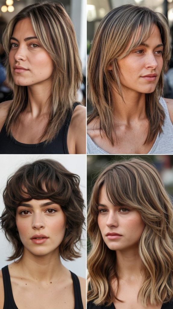 . Athletic Wolf Cut With Practical Bangs