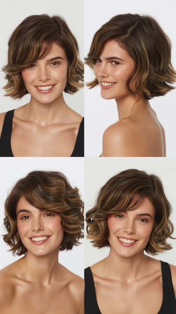 Beachy Waves with Relaxed Side Bangs