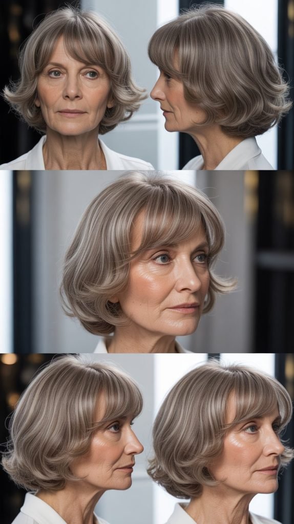 34 Youthful Hairstyles for Women Over 60 with Fine Medium Hair