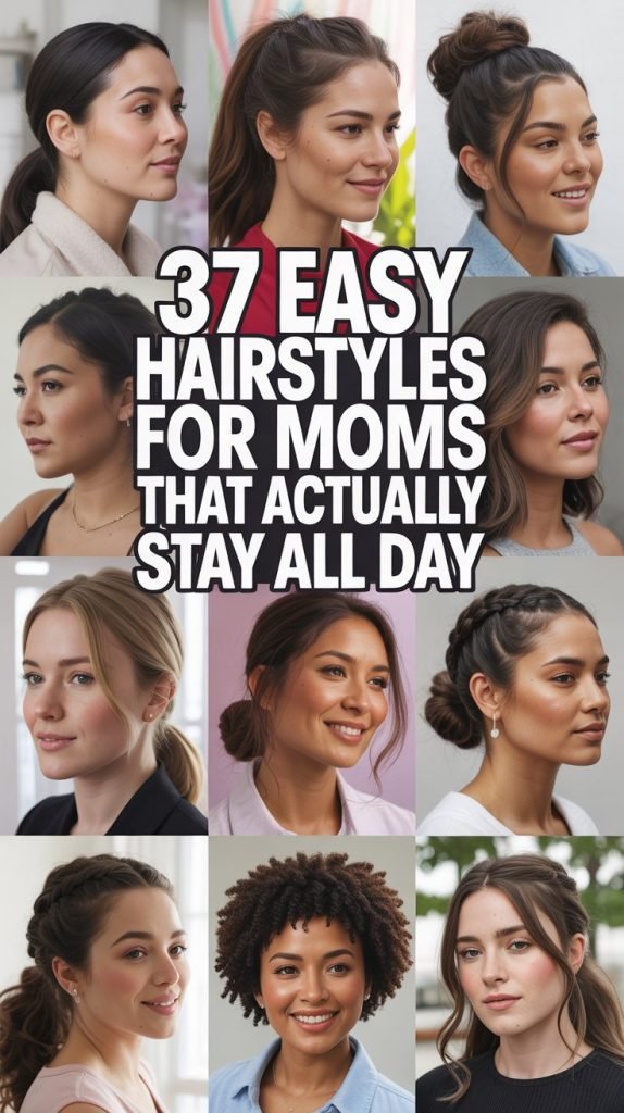 37 Easy Hairstyles for Moms That Actually Stay All Day
