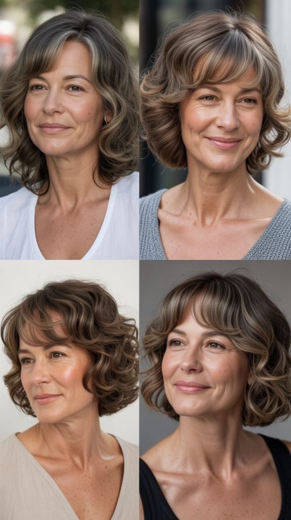 Beachy Wave Curtain Bangs