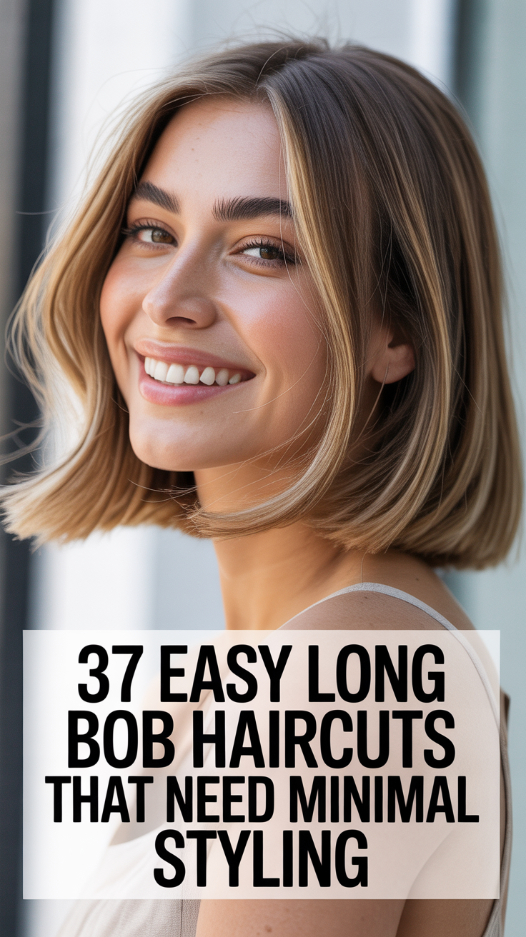 Easy Long Bob Haircuts That Need Minimal Styling