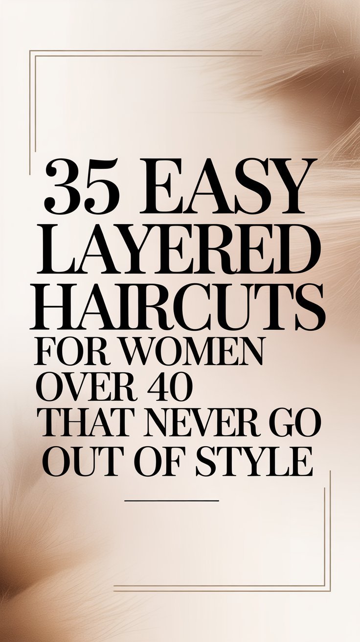 35 Easy Layered Haircuts for Women Over 40 That Never Go Out of Style