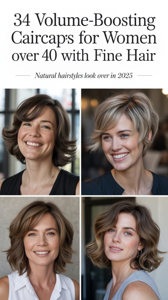 34 Volume-Boosting Haircuts for Women Over 40 with Fine Hair