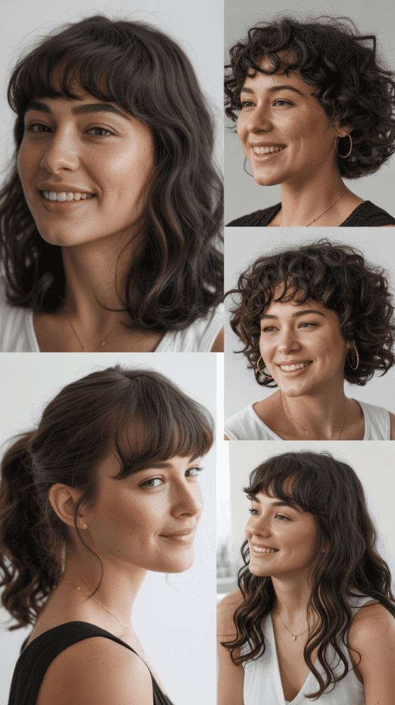 Modern Textured LOB With Korean-Style Bangs