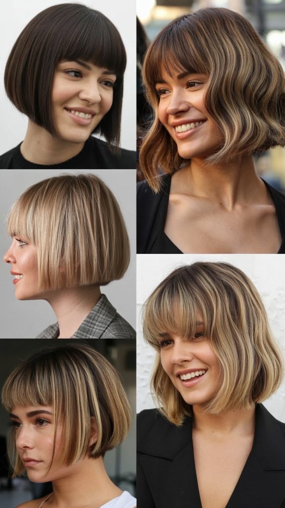  Curved Bob With Long Rounded Bangs