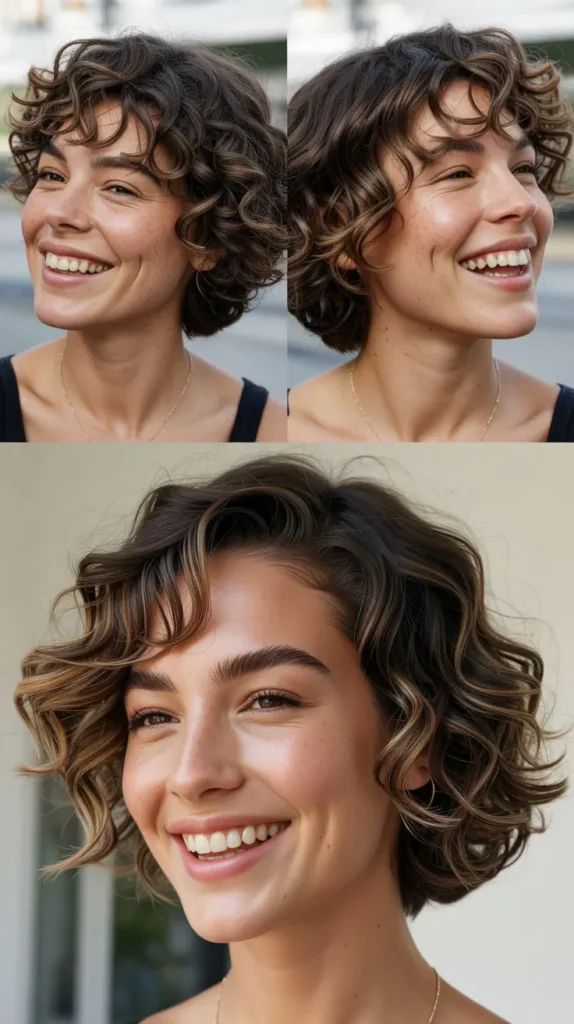  Chin-Length Curly Pixie Bob Hybrid