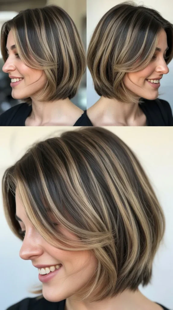 Chin-Length Cut with Shadow Root