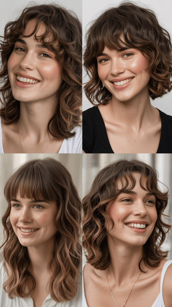  Wavy Shag with Bangs