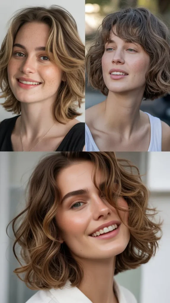  Effortless Layered Lob with Air-Dried Texture