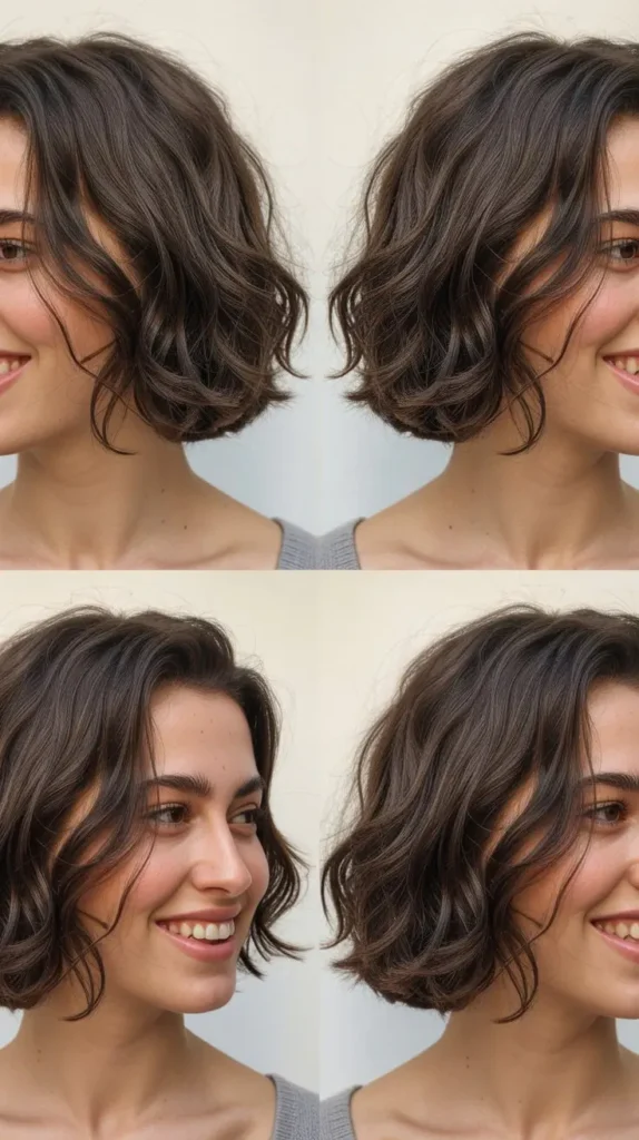  Chin-Length Cut with Undone Waves