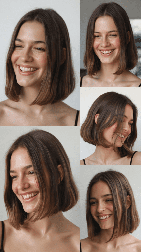 Side-Part Long Bob