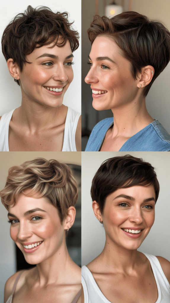 Tapered Pixie with Textured Crown