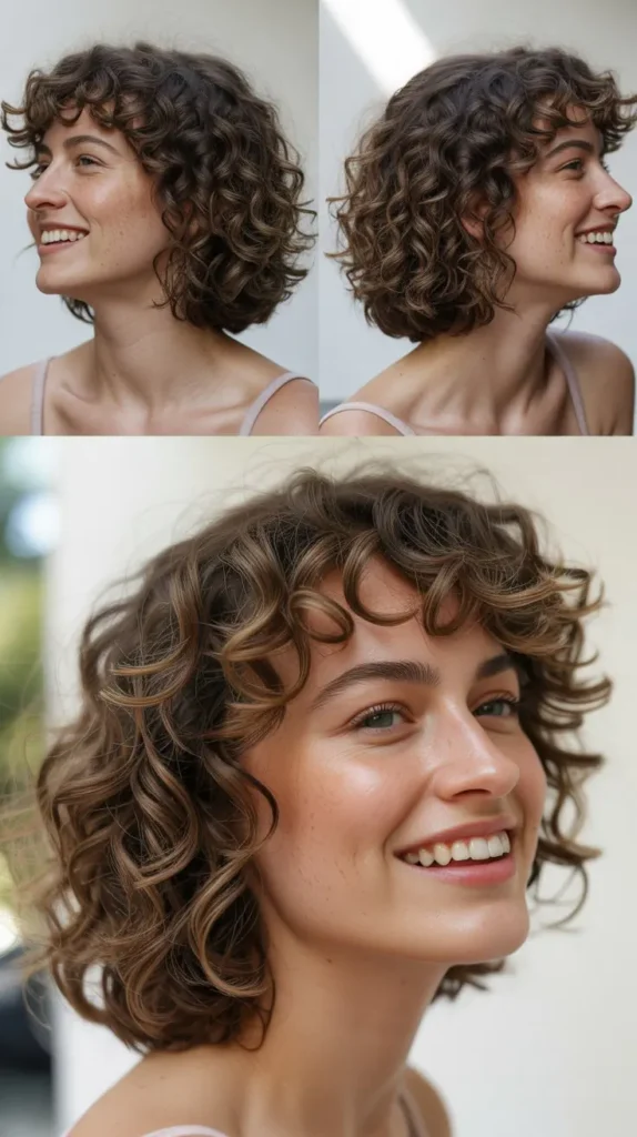  Textured Curly Lob (Long Bob)