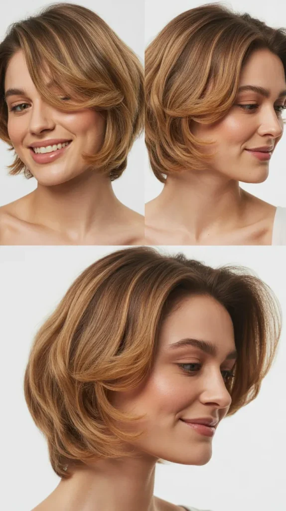  Chin-Length Cut with Side Swept Volume