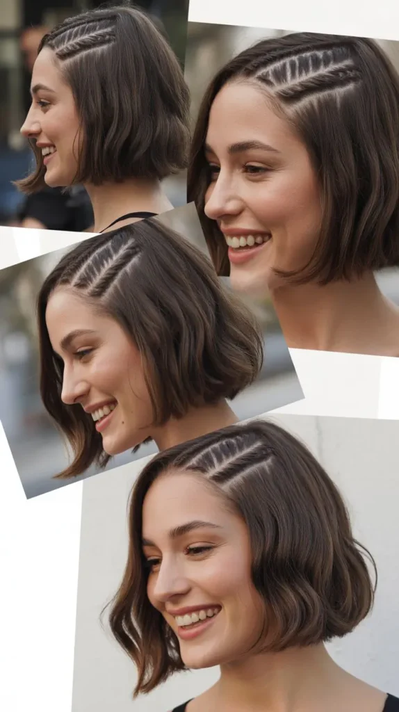Chin-Length Bob with Zigzag Part