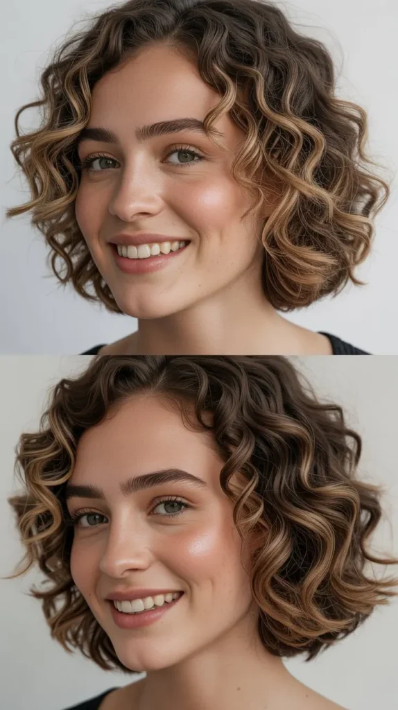 Defined Chin-Length Ringlet Bob