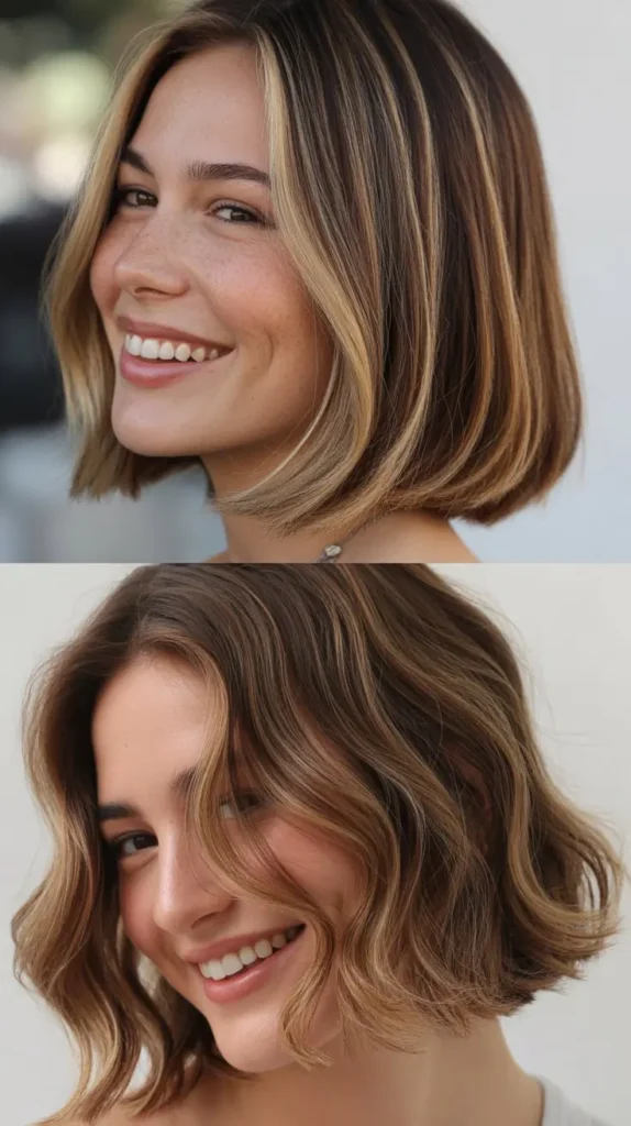 Chin-Length Cut with Dimensional Color