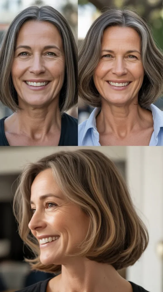  Sleek Middle Part Lob