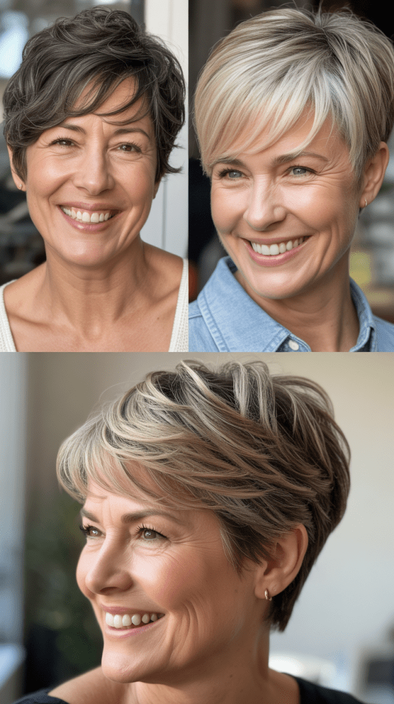 Tapered Pixie with Length on Top