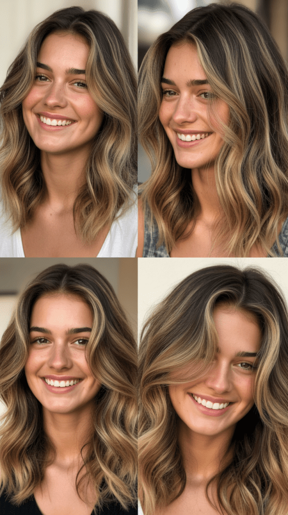 Textured Lob with Balayage