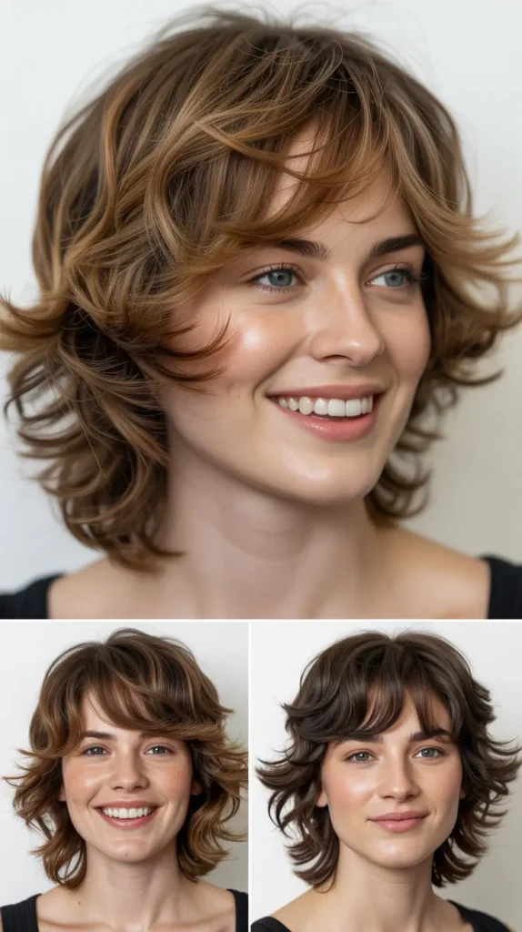 Heavily Layered Shag with Volume