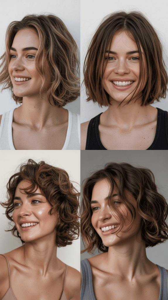 Choppy Shoulder-Length Cut